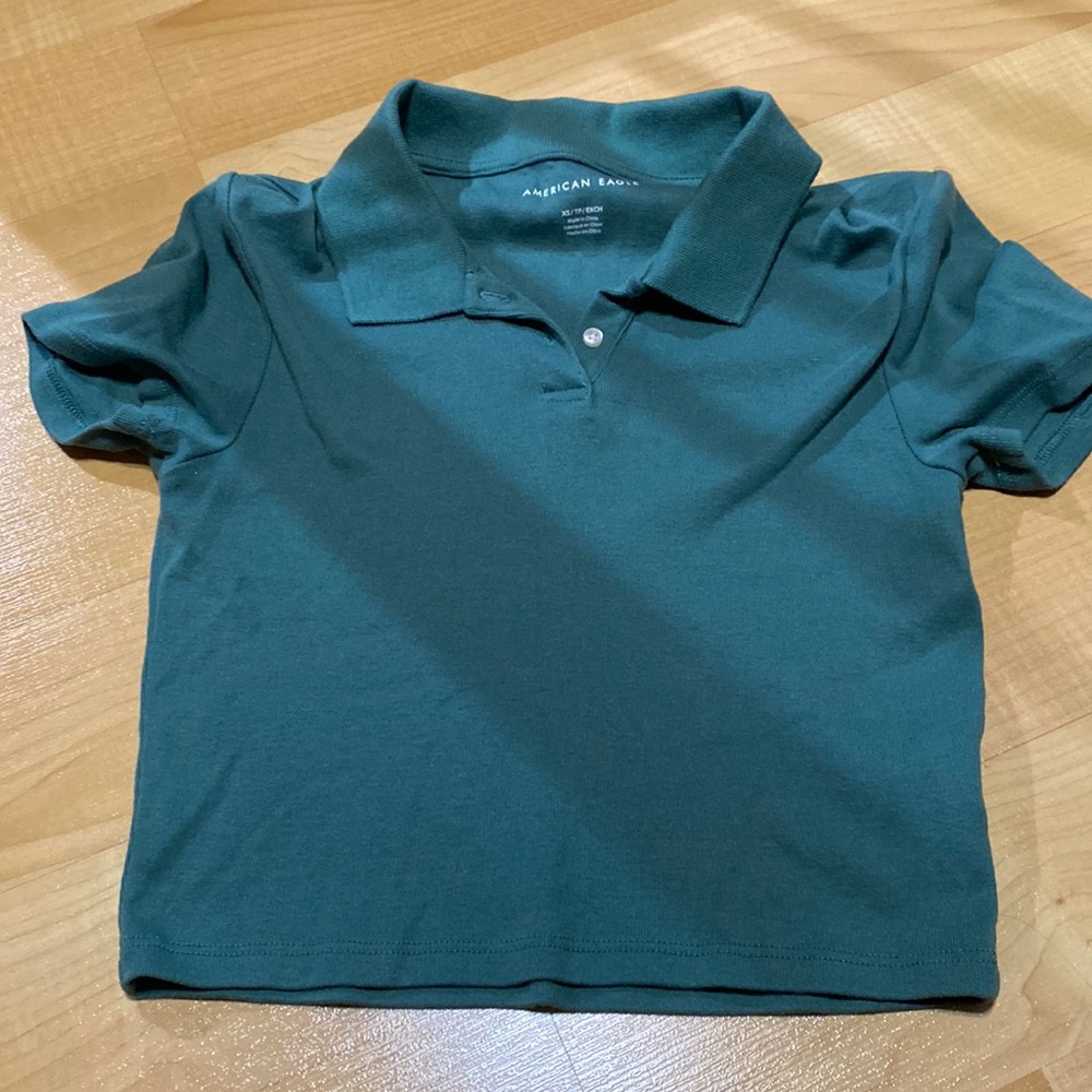 American Eagle Cropped Polo